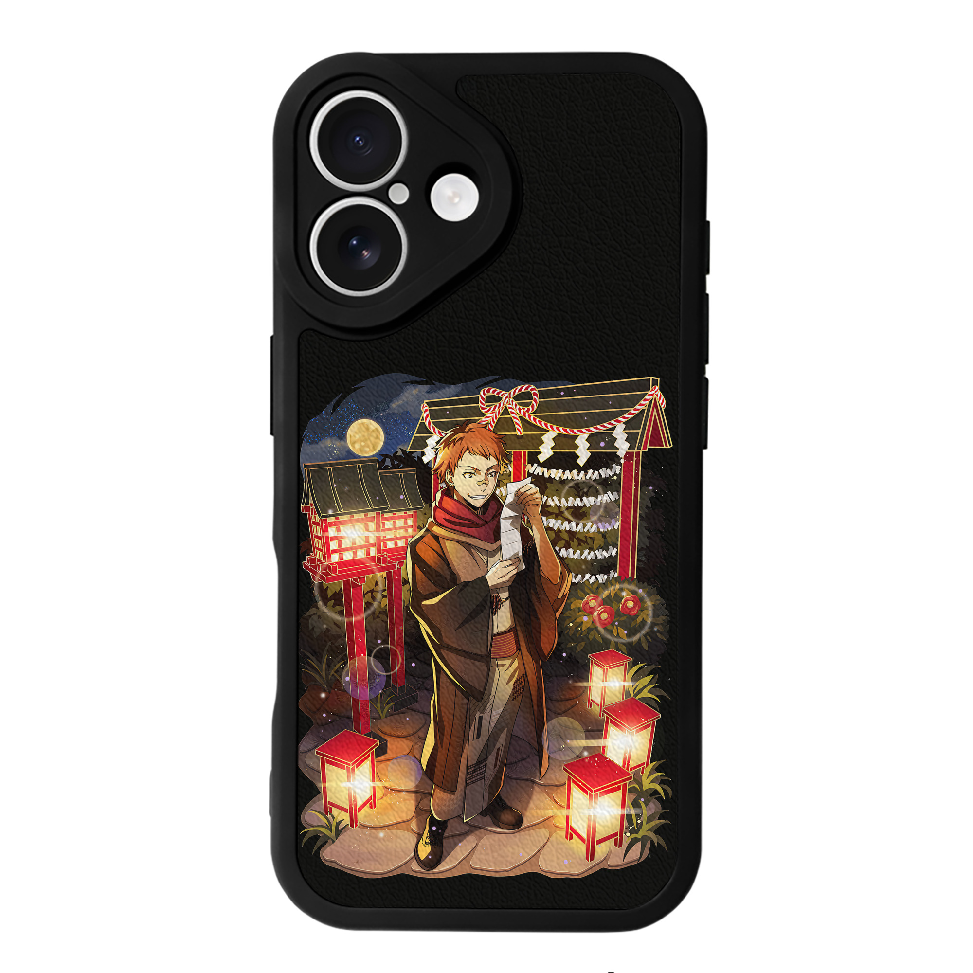 （画像用） 文豪ストレイドッグス Bungo Stray Dogs 【iPhone 16シリーズ対応】シリコンスマホケース（レザー調） 材質：シリコン